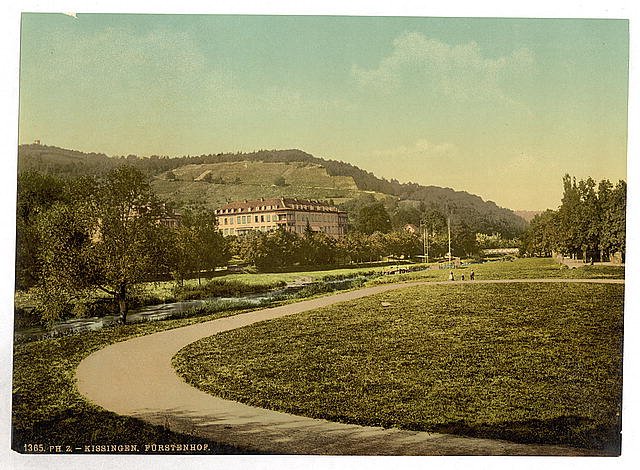 Kissingen Furstenhof Bavaria Vintage A4 Photo Print