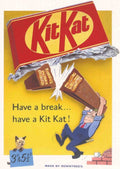 Kit Kat Break Vintage Retro Advert Poster A4 Photo Print