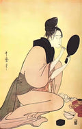 Keisai Eisen a couple locked in an embrace 1825 Art A4 Photo Print