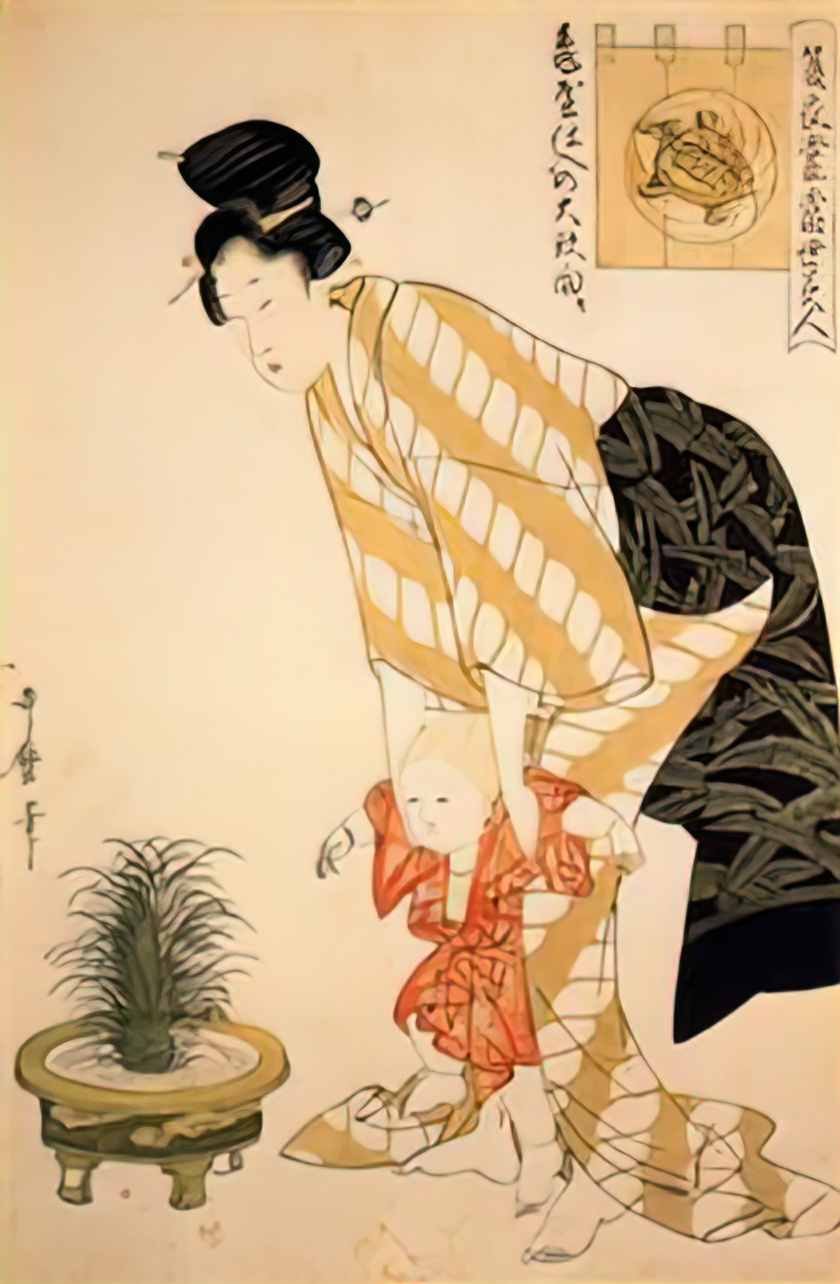 Keisai Eisen bijin Art A4 Photo Print