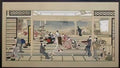Keisai Eisen flower arranging 1820 Art A4 Photo Print