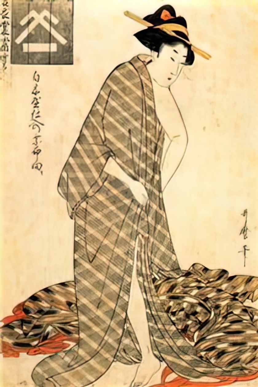 Keisai Eisen love boat 18381 Art A4 Photo Print