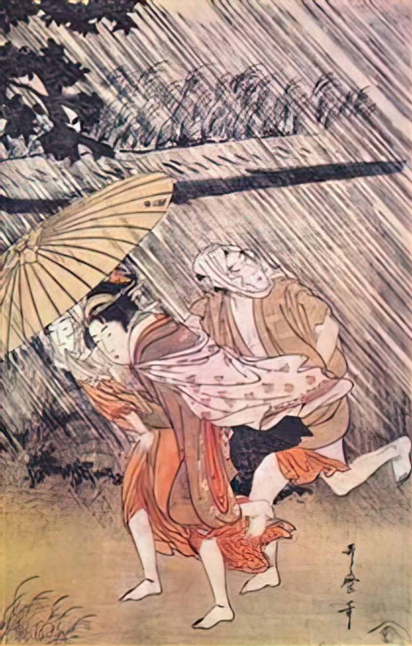 Keisai Eisen miya yashio of the giya 18231 Art A4 Photo Print