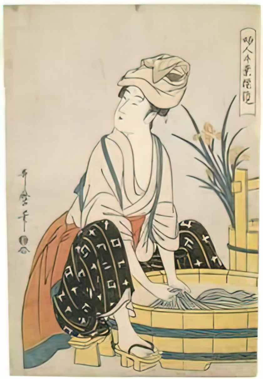 Keisai Eisen susaki benten1 Art A4 Photo Print