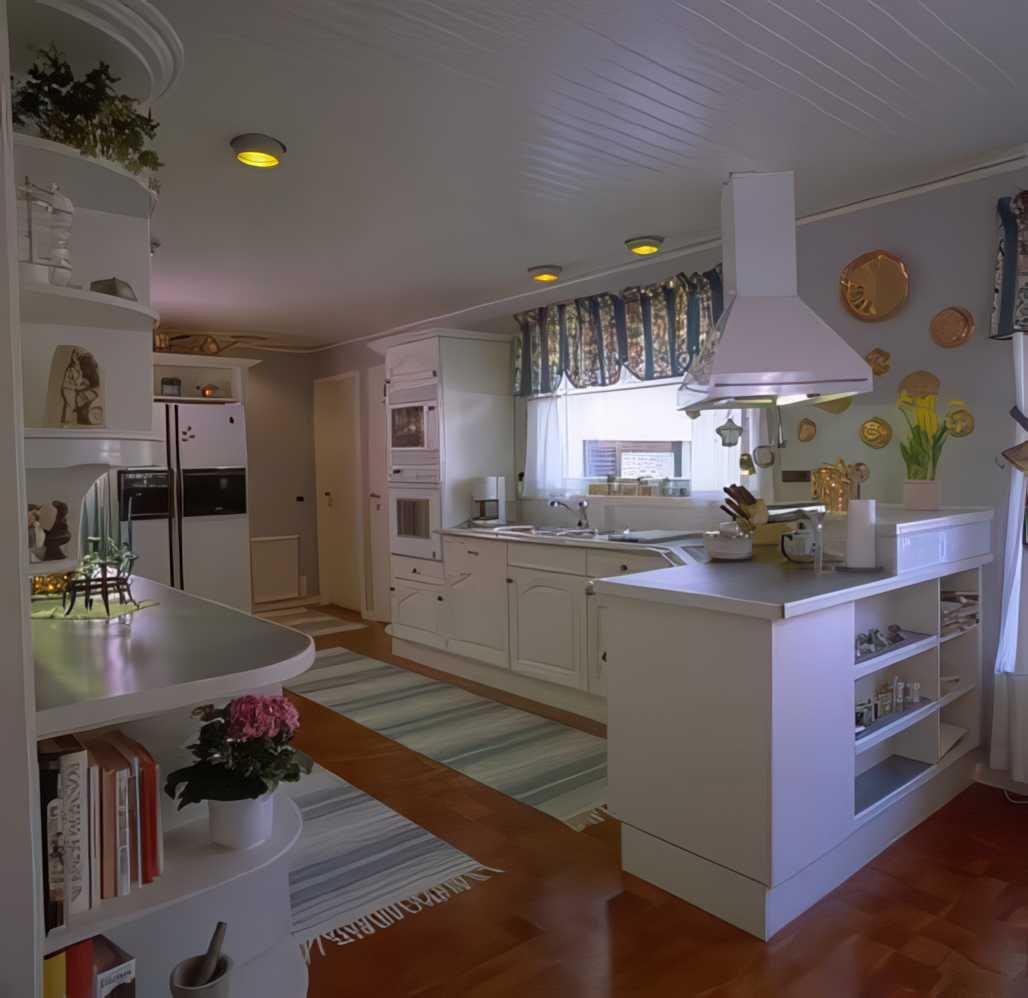 Kitchen Island Smorrebrod A4 Photo Print