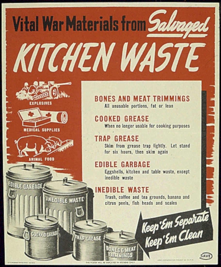 Kitchen Waste Bins Vintage Retro Advert Poster A4 Photo Print