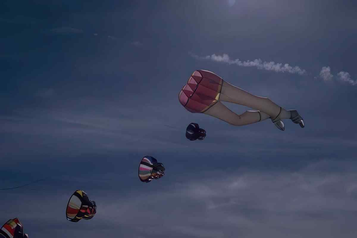 Kite Flying Event A4 Photo Print