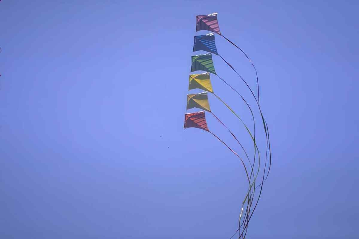 Kites Blue Sky A4 Photo Print