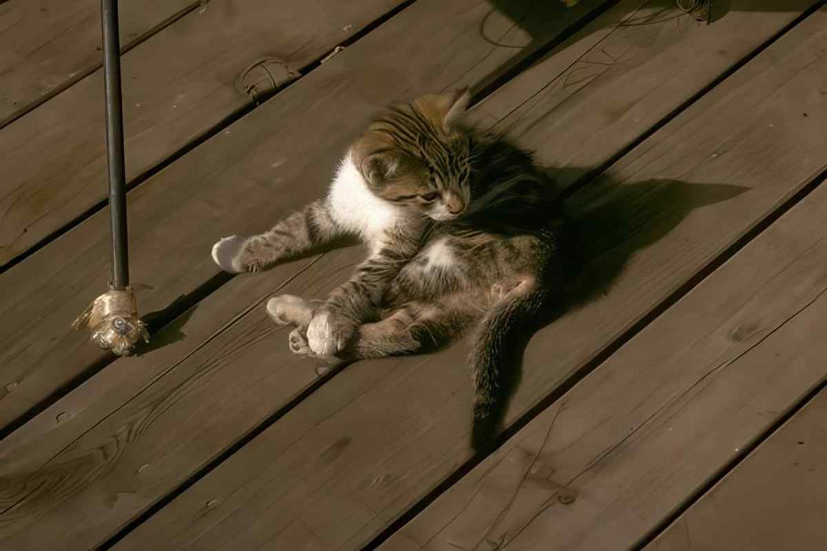 Kitten Tabby Play A4 Photo Print
