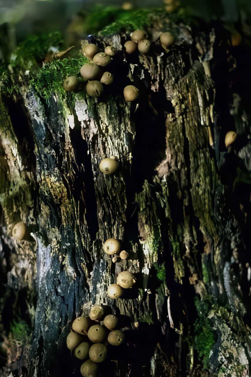 Kiwi Mushrooms Forest A4 Photo Print