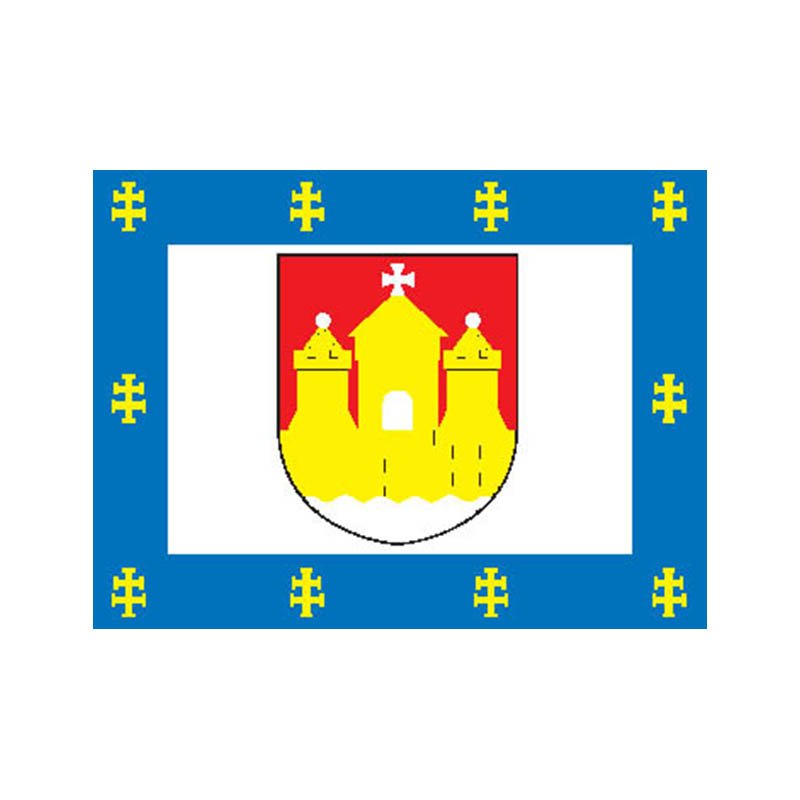 Klaipeda Dist Flag N6288 A4 Photo Print