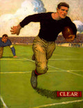 Kline Hibberd V B  b1885 American Football Player running c1910 A4 Photo Print