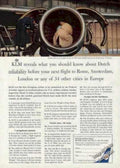 Klm Airplane Interior Vintage Retro Advert Ads A4 Photo Print