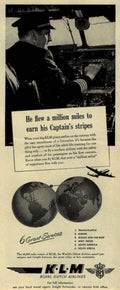 Klm Dc3 Dakota Vintage Retro Advert Ads A4 Photo Print