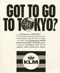 Klm Tokyo Yen Vintage Retro Advert Poster A4 Photo Print