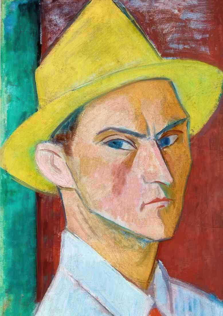 Kmetty Janos 1920 self portrait USE CROP A4 Photo Print