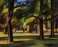 Kmetty Janos city park 1910c Art A4 Photo Print