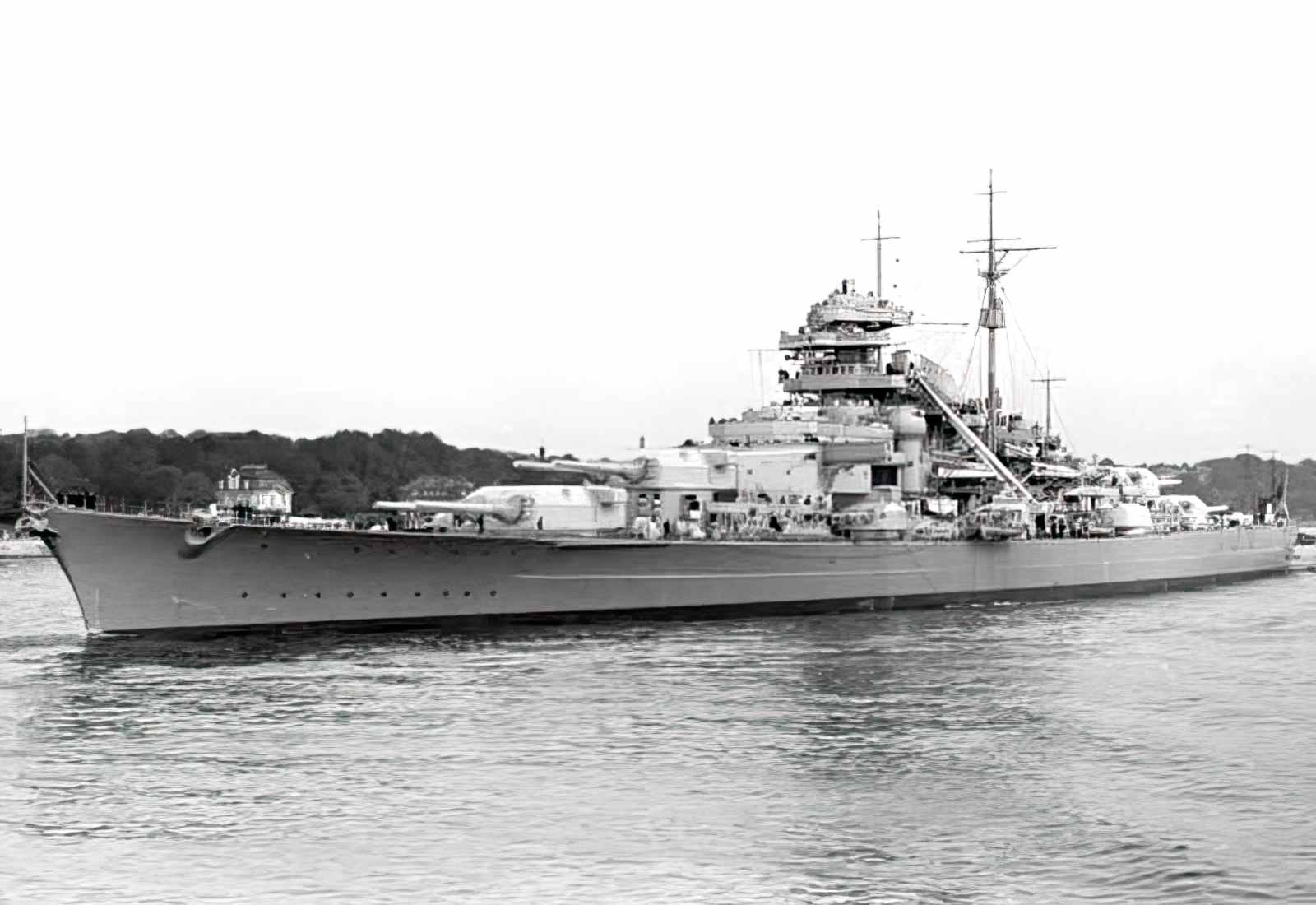 Kms Bismarck Battleship A4 Photo Print