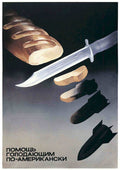 Knife Bombs Usa Vintage Retro Advert Poster A4 Photo Print