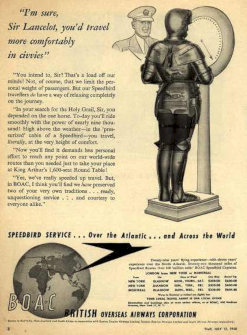 Knight Clock Speedbird Vintage Retro Advert Ads A4 Photo Print