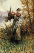 Knight Daniel Ridgeway A Pheasant In Hand A4 Photo Print