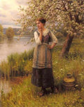 Knight Daniel Ridgeway Beneath The Apple Tree A4 Photo Print