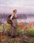 Knight Daniel Ridgeway The Flower Girl A4 Photo Print