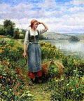 Knight Daniel Ridgway A Field Of Flowers A4 Photo Print