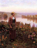 Knight Daniel Ridgway A Garden Above The Seine Rolleboise A4 Photo Print