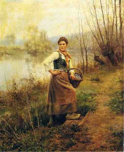 Knight Daniel Ridgway Country Girl A4 Photo Print