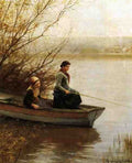Knight Daniel Ridgway Fishing A4 Photo Print