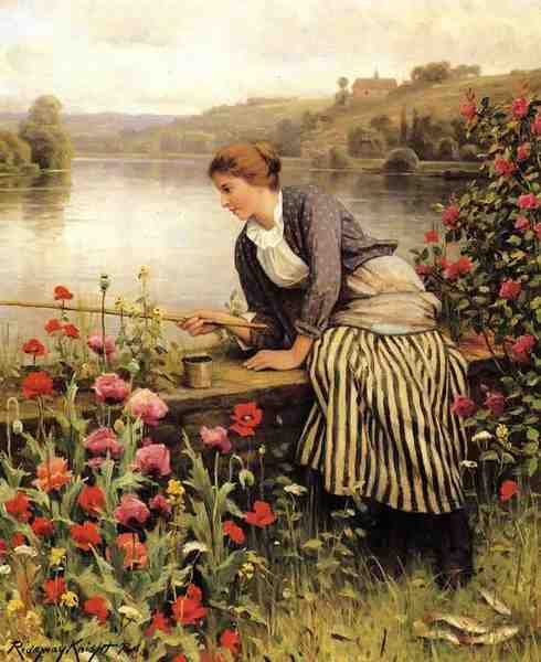 Knight Daniel Ridgway Fishing2 A4 Photo Print