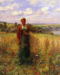 Knight Daniel Ridgway Gathering Wheat A4 Photo Print