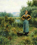 Knight Daniel Ridgway Girl In A Landscape A4 Photo Print