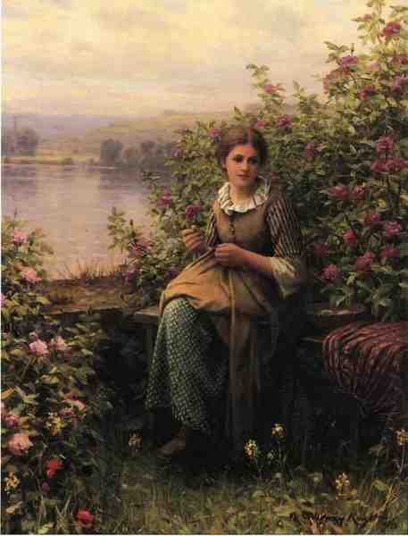 Knight Daniel Ridgway Mending A4 Photo Print