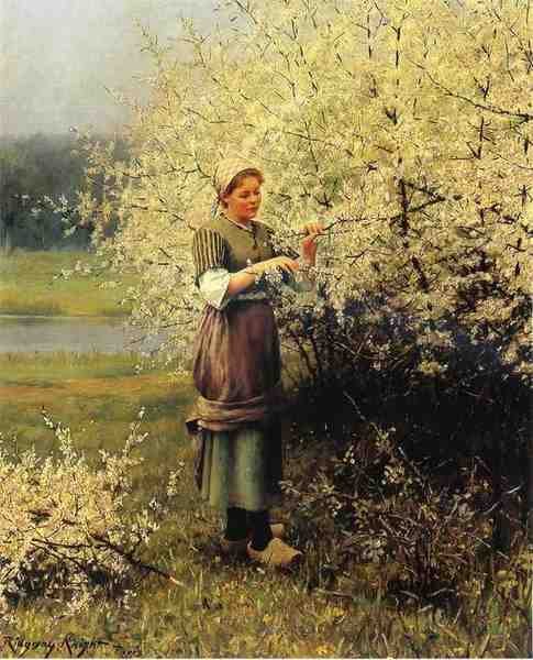 Knight Daniel Ridgway Spring Blossoms A4 Photo Print