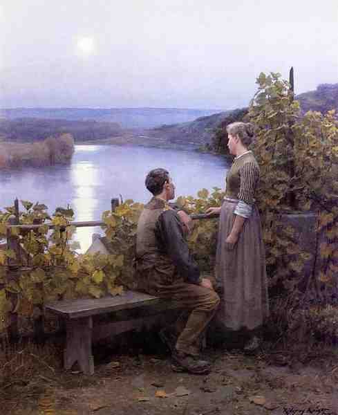 Knight Daniel Ridgway Summer Evening A4 Photo Print