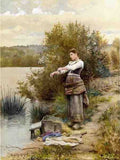 Knight Daniel Ridgway The Laundress A4 Photo Print