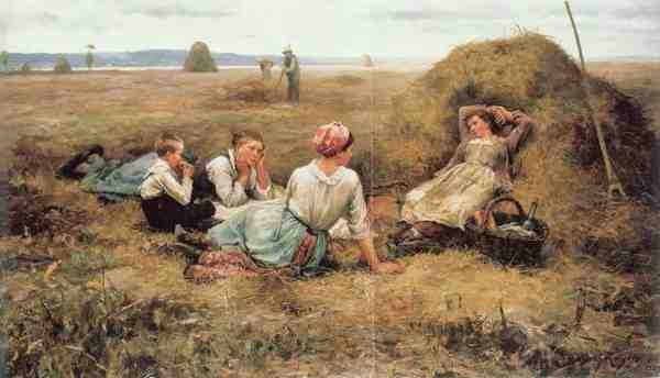 Knight Dr The Harvesters Resting Detail A4 Photo Print