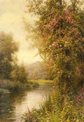 Knight Louis Aston Flowering Vine Along Winding Stream A4 Photo Print
