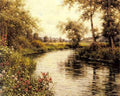 Knight Louis Aston Flowers In Bloom By River A4 Photo Print