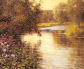 Knight Louis Aston Spring Blossoms Along A Meandering River A4 Photo Print