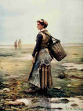 Knight Ridgway 1839 1924 Appletons Booklovers Mag 1903 Mussel Gatherer A4 Photo Print