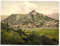 Knin general view Dalmatia Vintage A4 Photo Print