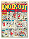 Knock Out Christmas Comic Vintage Retro Advert Poster A4 Photo Print
