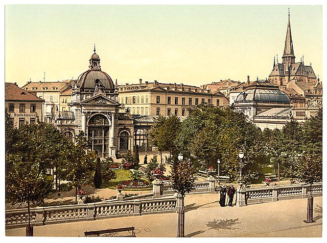 Kochbrunnen Wiesbaden Hesse Nassau Vintage A4 Photo Print