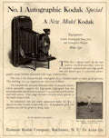 Kodak Autographic Camera 2 Vintage Retro Advert Ads A4 Photo Print