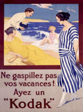 Kodak Beach Vacation Vintage Retro Advert Ads A4 Photo Print
