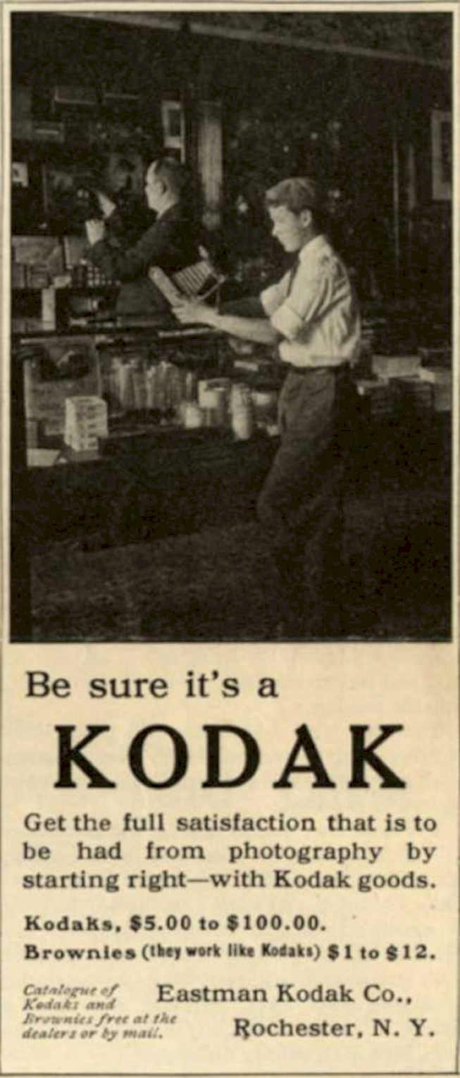 Kodak Brownie Camera 2 Vintage Retro Advert Ads A4 Photo Print