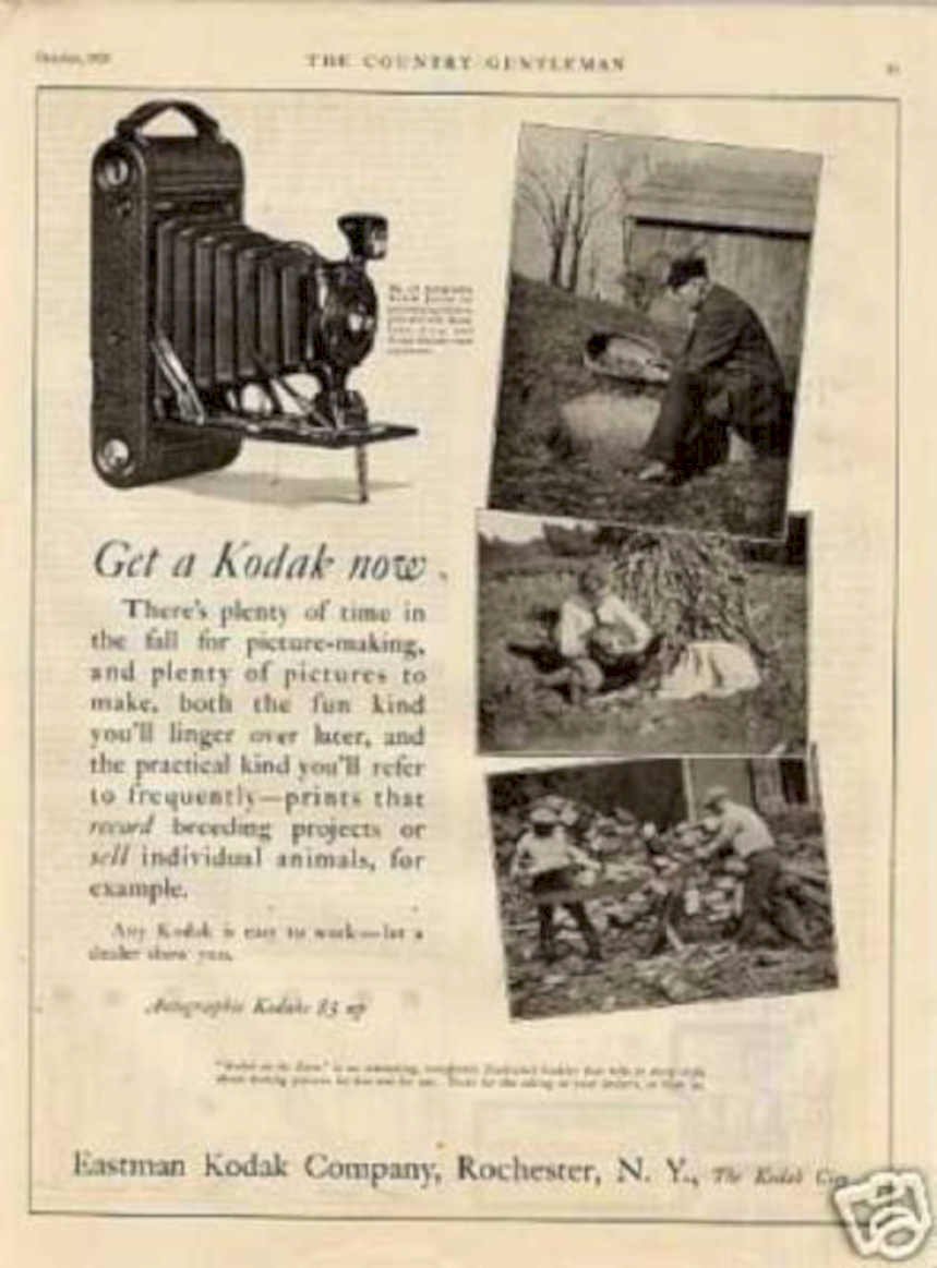 Kodak Camera Children Vintage Retro Advert Ads A4 Photo Print